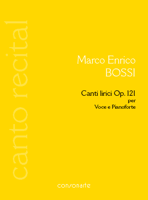 Canti lirici Op. 121 by Marco Enrico Bossi  Cover